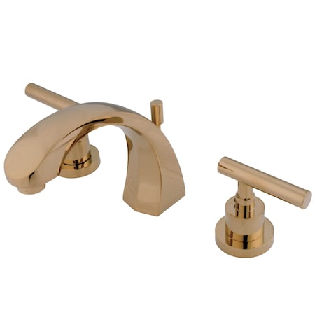 Kingston Brass KS4982CML 8" Widespread Bathroom Faucet, Polished Brass KS4982CML